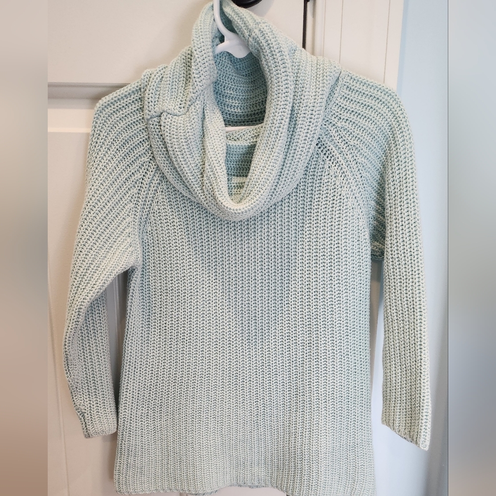 Old Navy Women's Soft Knit Cowl Neck Sweater - Light Gray